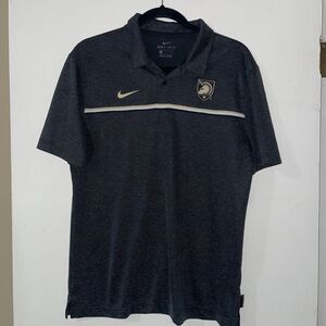 Nike Army Black Knights On-Field Dri-Fit Black Gray Sz M Polo